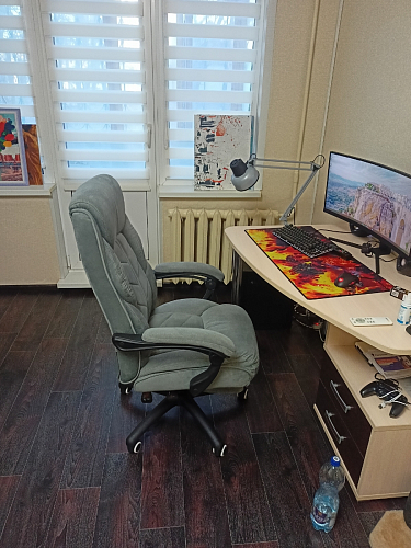 Компьютерное кресло Traun dark gray / black фото покупателя 24