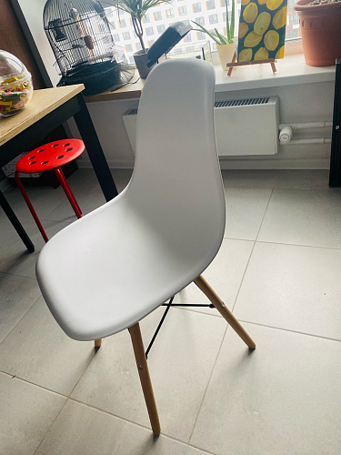 Пластиковый стул Eames PC-015 желтый фото покупателя 160