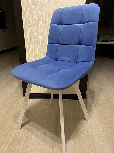 Стул на металлокаркасе Чилли К темно-серый (velutto 32) / черный фото покупателя 33