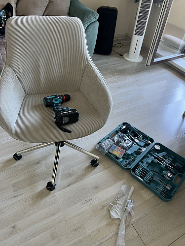 Компьютерное кресло Dublin/Дублин хром / вельвет серый фото покупателя 31