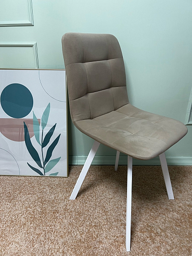 Стул на металлокаркасе Чилли темно-серый / черный каркас фото покупателя 48