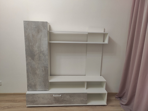 Готовая гостиная Jimenez дуб венге / белый глянец фото покупателя 71