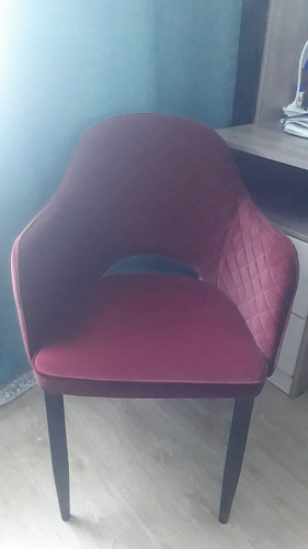 Стул на металлокаркасе Vener wine red фото покупателя 17