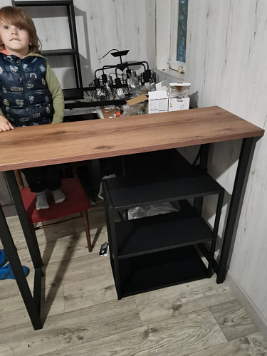 Барная стойка Дилан Лофт 120х50х90 бетон фото покупателя 137