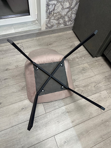 Стул на металлокаркасе Челси велюр коричневый / черный каркас фото покупателя 129