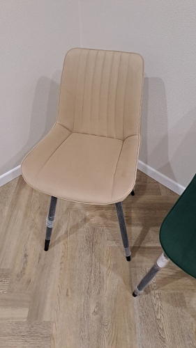 Стул на металлокаркасе Седа К латте / черный фото покупателя 226