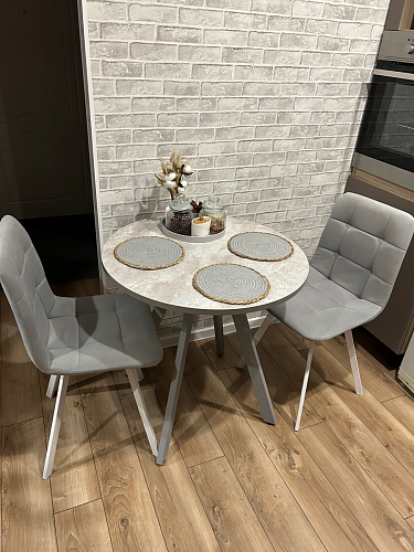 Комплект стульев Чилли 4 шт темно-серый / черный фото покупателя 260