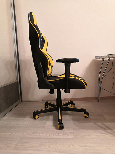 Компьютерное кресло Racer черное / голубое фото покупателя 163