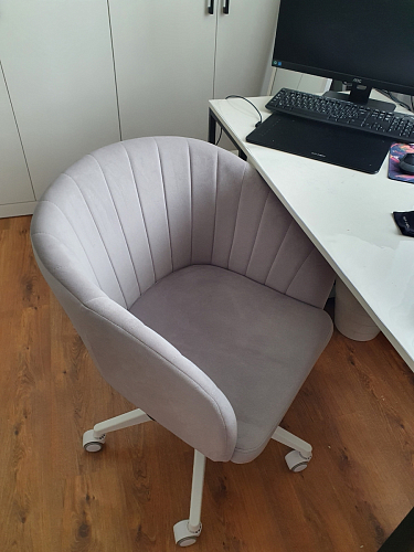 Компьютерное кресло Тибо confetti chocolate / белый фото покупателя 2