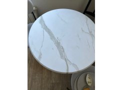 Стол Тулип 90х73 дуб вотан / белый фото покупателя 21