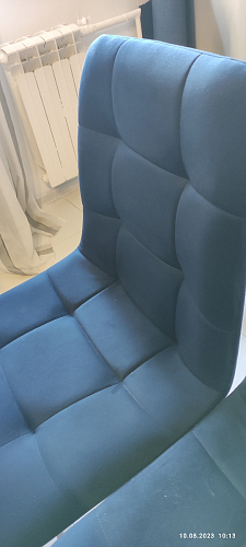 Стул на металлокаркасе Чилли К черный / зеленый фото покупателя 99