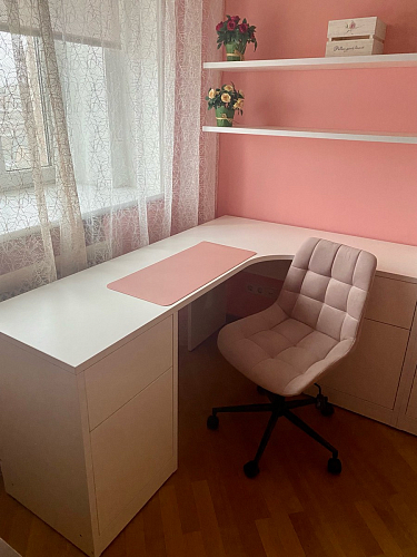 Компьютерное кресло Честер синий (velutto 46 ) / белый фото покупателя 46