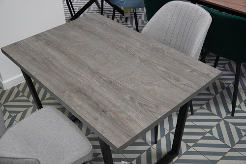 Стол Эльпатия 130 дуб велингтон / черный матовый из шоурума 6