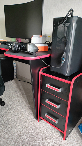 Тумба Ханна черная / красная - Уцененный экземпляр фото покупателя 58