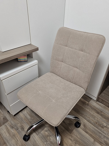 Компьютерное кресло One/Ван флок молочный 4 фото покупателя 23