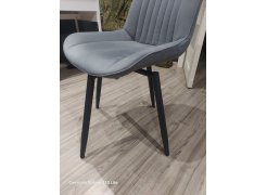 Стул на металлокаркасе Вейв светло-серый (hl 63) / 10К черный каркас фото покупателя 298