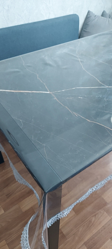 Стол Центавр 120(160)х70х75 файерстоун / черный матовый фото покупателя 39