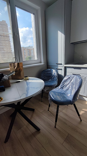 Стул на металлокаркасе Gabi gray / black фото покупателя 351