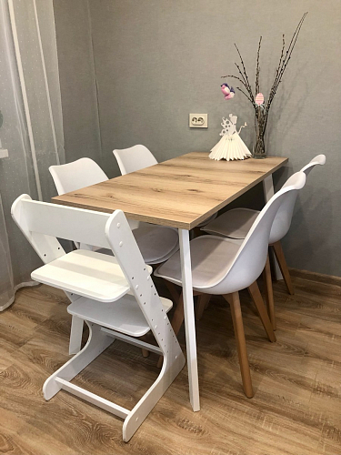 Стол Тринити Лофт 120 32 мм бетон / черный матовый фото покупателя 177