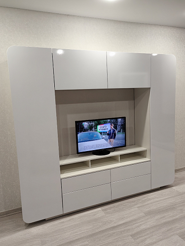 Готовая гостиная Румба белый / белый глянец  - Уцененный экземпляр фото покупателя 102