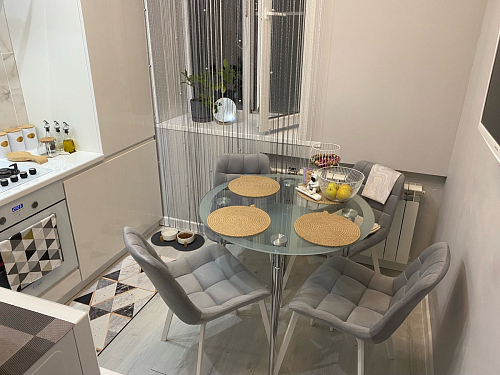 Стул на металлокаркасе Челси бежевый / черный фото покупателя 56