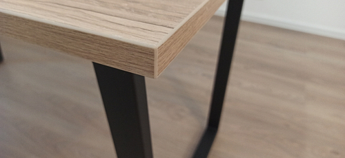 Деревянный стол Лота Лофт 140х80 дуб крафт табачный / черный матовый фото покупателя 466
