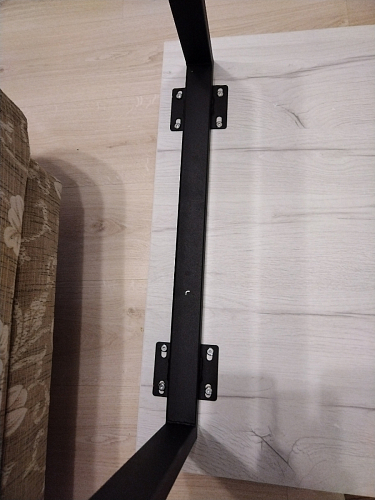 Стол Лота Лофт 140 25 мм черный матовый / бетон фото покупателя 526