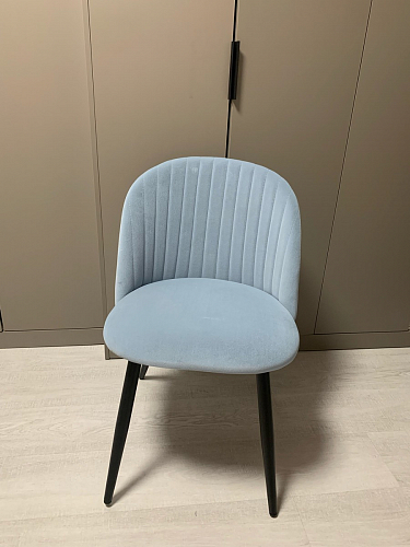 Стул на металлокаркасе Gabi dark beige / black / silver фото покупателя 994