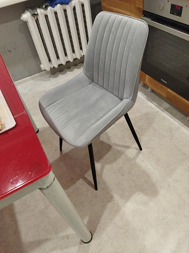 Комплект стульев Вейв 4 шт светло-серый / черный фото покупателя 215