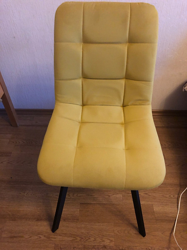 Стул на металлокаркасе Чилли синяя ткань / белый фото покупателя 256