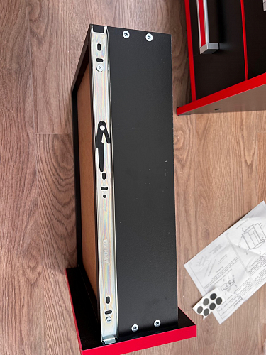 Тумба Ханна черная / красная  - Уцененный экземпляр фото покупателя 14