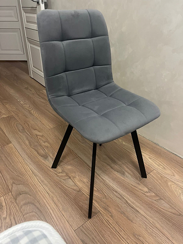 Стул на металлокаркасе Чилли К черный / зеленый фото покупателя 585