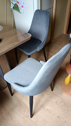 Стул на металлокаркасе Kora gray / black фото покупателя 206