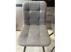 Стул на металлокаркасе Чилли синяя ткань / белый фото покупателя 19