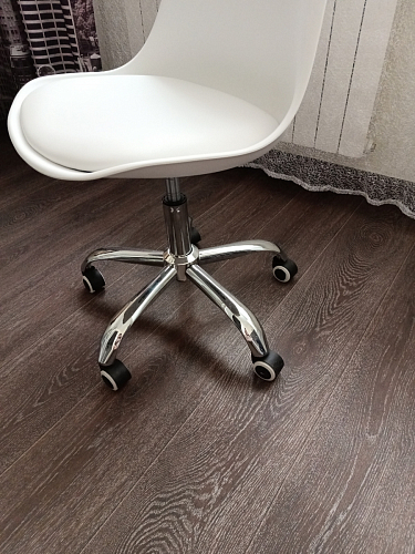 Компьютерное кресло Kolin с подушкой clear / white фото покупателя 461