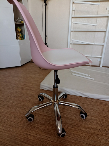 Компьютерное кресло Kolin с подушкой clear / white фото покупателя 218