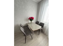 Стул на металлокаркасе Седа К крутящийся светло-серый  / белый фото покупателя 350