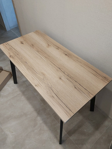 Стол Тринити Лофт 120 32 мм дуб галифакс табако / черный матовый фото покупателя 693