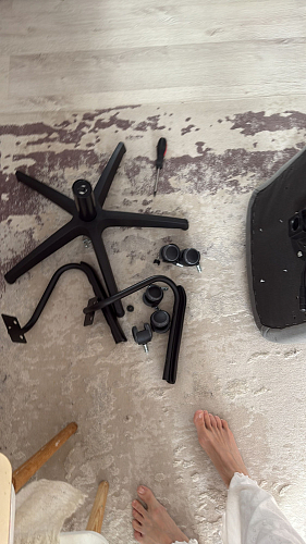 Компьютерное кресло Benefit флок серый 29 фото покупателя 41