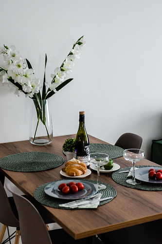 Стол Тринити Лофт 120 25 мм черный матовый / дуб делано темный фото покупателя 168