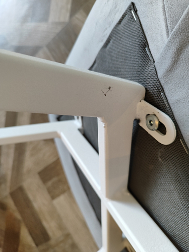 Стул на металлокаркасе Чилли темно-серый / черный каркас фото покупателя 444