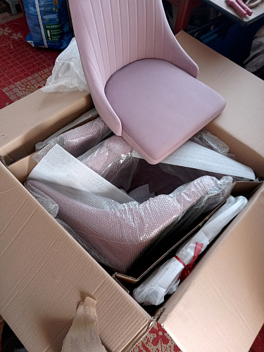 Стул на металлокаркасе Kora gray / black фото покупателя 485