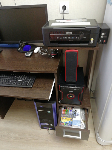 Компьютерный стол Джаз-24 левый дуб сонома фото покупателя 58