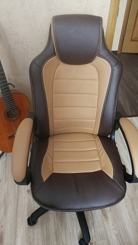 Компьютерное кресло Kadis коричневое / бежевое фото покупателя 39