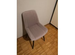 Стул на металлокаркасе Вейв светло-серый (hl 63) / 10К черный каркас фото покупателя 37