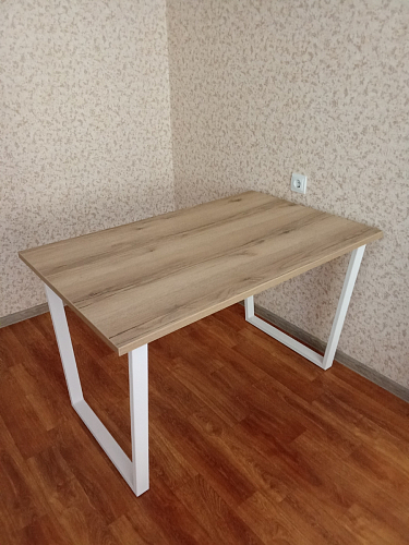 Деревянный стол Барон О 200 х 90 белая пленка шагрень / белый фото покупателя 66