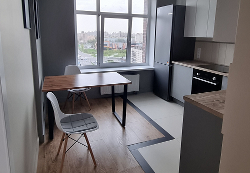 Деревянный стол Лота Лофт 140х80 черный матовый / бетон светлый фото покупателя 858