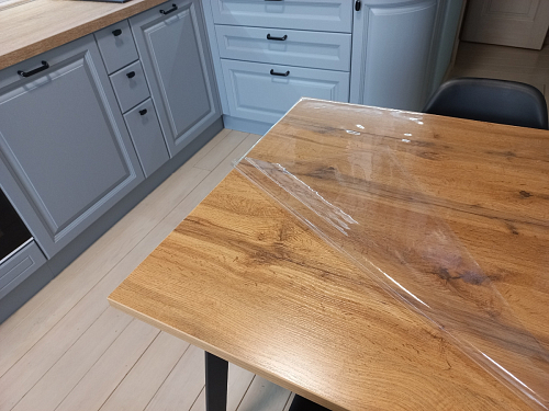 Стол Тринити Лофт 140 25 мм дуб делано темный / белый фото покупателя 18