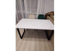 Стол Лота Лофт 140 25 мм юта / белый матовый фото покупателя 523