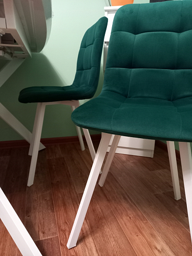 Стул на металлокаркасе Чилли темно-серый / черный каркас фото покупателя 291